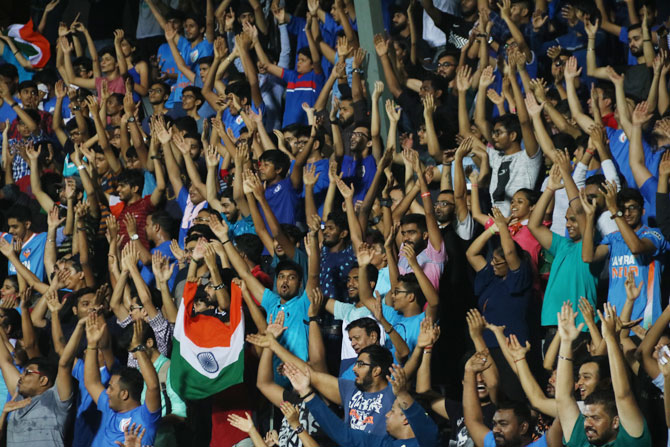 Indian football fans came in their numbers on Thursday