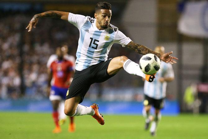 Argentina's Manuel Lanzini