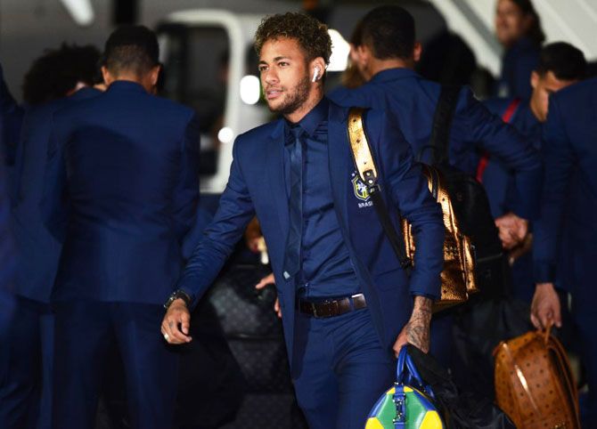 Neymar arrives in Sochi on Monday
