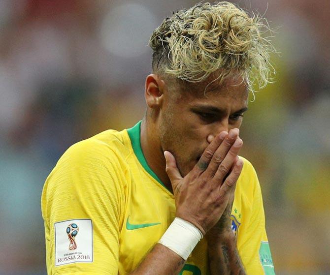 Subdued Neymar kept in check as Brazil struggle - Rediff Sports