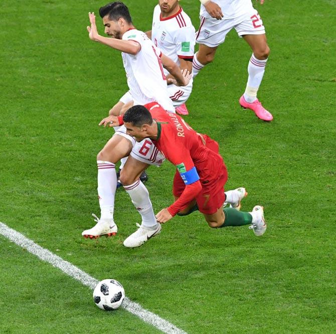 Ronaldo foul sets World Cup penalties record - Rediff.com Sports