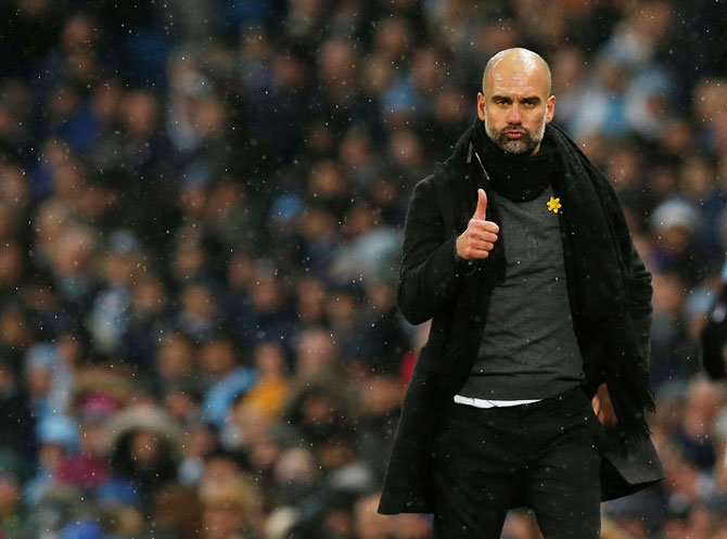 Manchester City manager Pep Guardiola is in Spain following the death of his mother this month, while eight City players are in their home countries.
