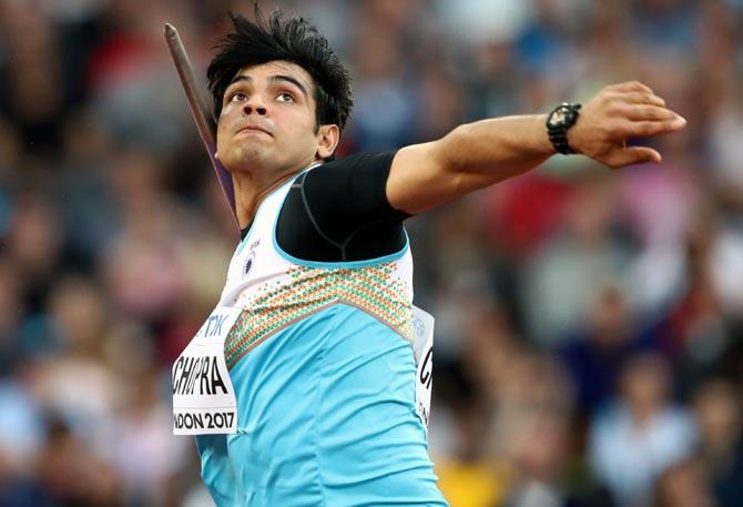 Neeraj Chopra in action