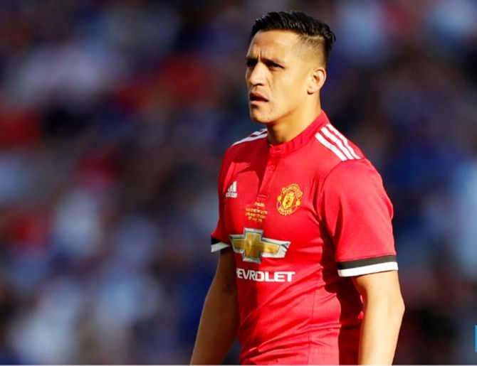 Manchester United's Alexis Sanchez has been laid low by a hamstring injury