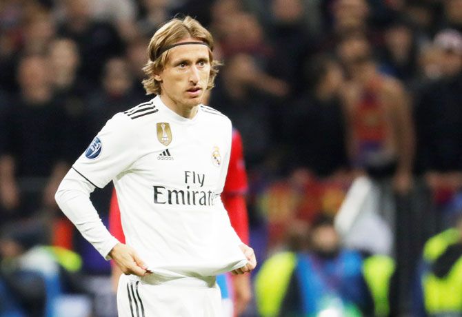Luka Modric came on in the second half for Casemiro, but the 33-year-old Croatia midfielder could not turn the match in Real's favour.