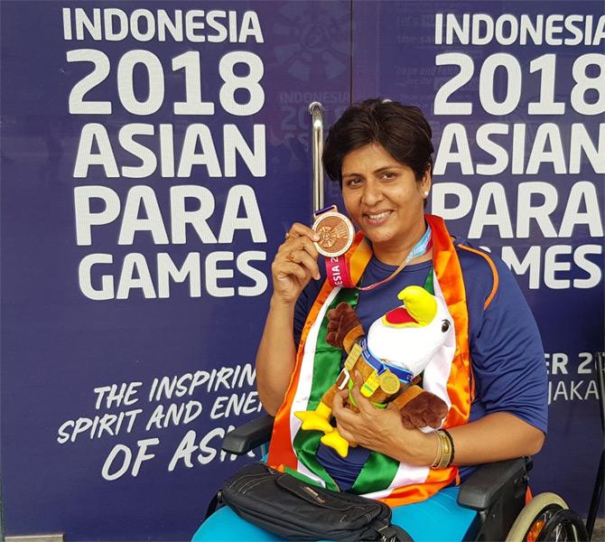 Deepa Malik joins Bajrang for Khel Ratna