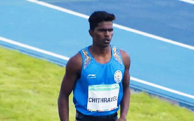 Praveen Chitravel, a farm labourer's son, won gold at the inaugural Khelo India School Games