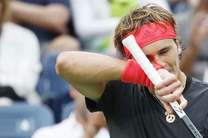 Germany's Alexander Zverev was stunned by Germany's Philipp Kohlschreiber on Saturday