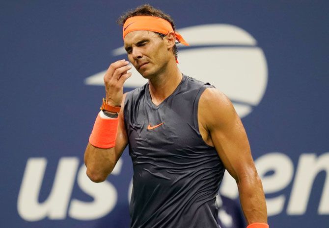 Rafael Nadal could not believe himself when he lost points and the first game 0-6