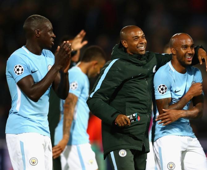 Benjamin Mendy and Fabian Delph