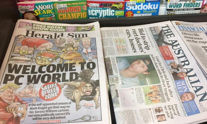 Serena Cartoon Row After Global Furore Here S What Australian Newspaper Does Rediff Sports
