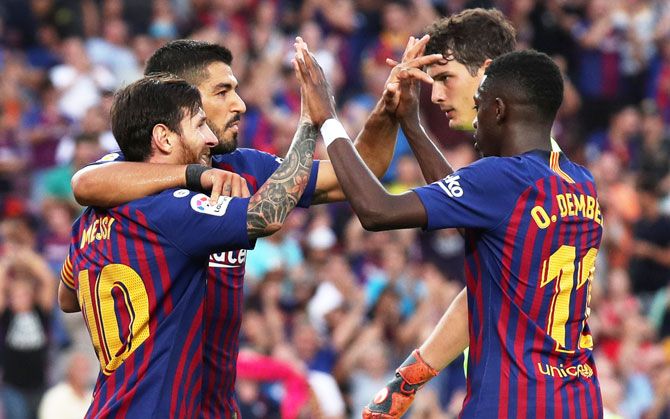 Barcelona have scored 12 goals in their opening three league wins this season