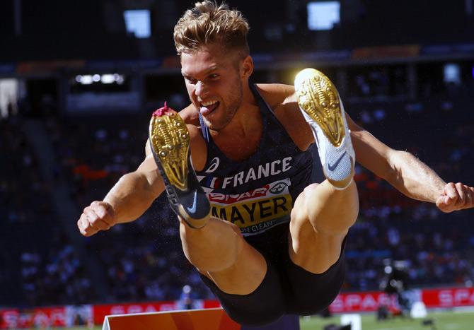 Kevin Mayer is the first Frenchman to hold the decathlon world record