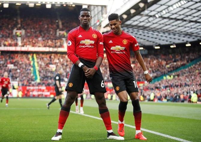 Paul Pogba and Marcus Rashford