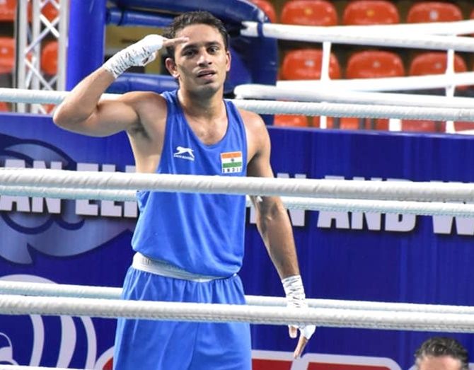 'Amit always fights bigger and stronger boxers but never seems fazed. They find it hard to figure him out. He is very deceptive'