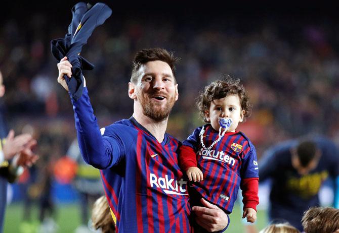 10th La Liga title for Messi; 8th for Barcelona in 11 years - Rediff Sports