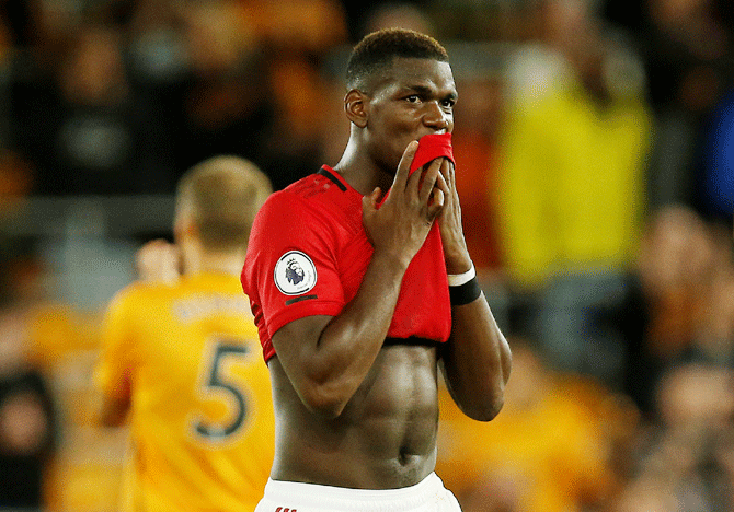 Manchester United midfielder Paul Pogba became the latest high-profile player to be a target of online abuse after he missed a penalty in Monday's 1-1 draw at Wolverhampton Wanderers