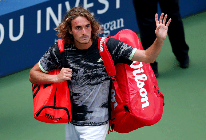 Eighth seed Tsitsipas, who reached this year's Australian Open semi-final, was the next out the door as he fell 6-4, 6-7(5), 7-6(7), 7-5 to Russian Andrey Rublev