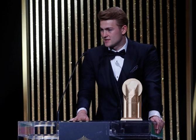 Dutchman Matthijs de Ligt won the Kopa trophy for the best Under-21 male player.