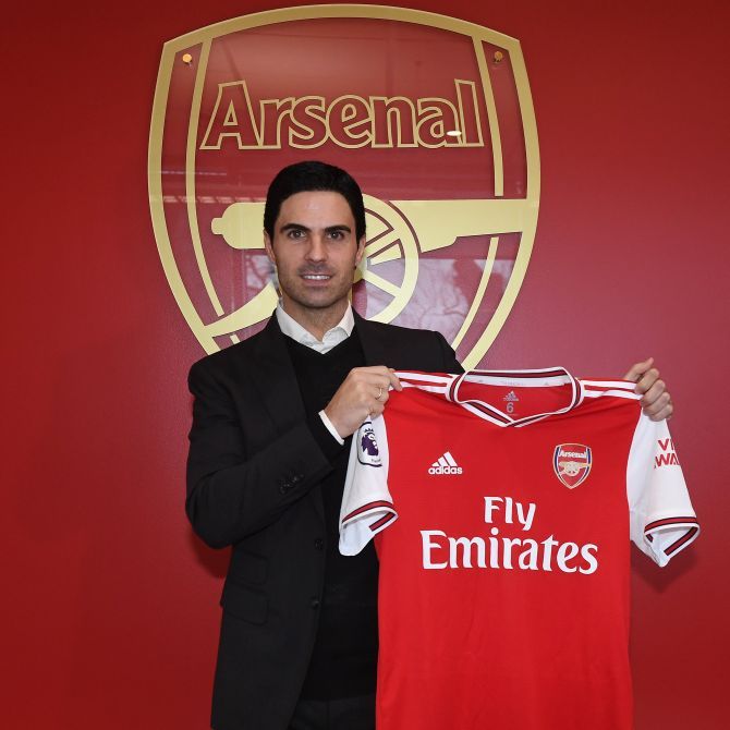 Mikel Arteta was unveiled as the new Arsenal head coach on Friday 