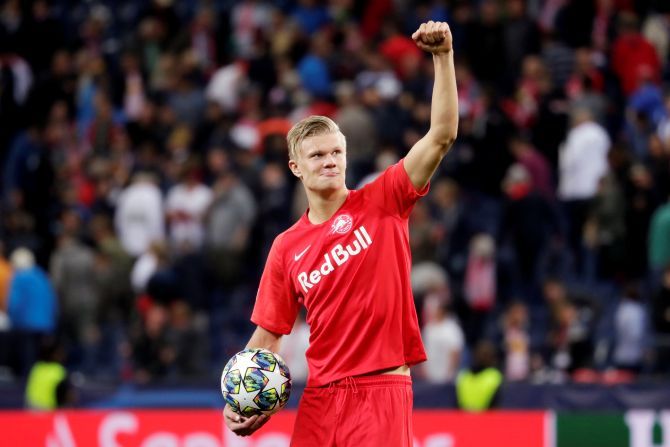 Erling Haarland has scored eight goals in the UEFA Champions League so far this season