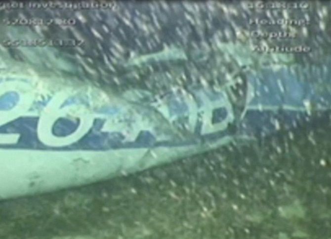 he wreckage of the missing aircraft carrying soccer player Emiliano Sala is seen on the seabed near Guernsey, in this still image taken from video taken on February 3