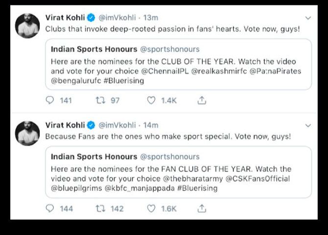 Virat Kohli ill-timed tweet that he later deleted