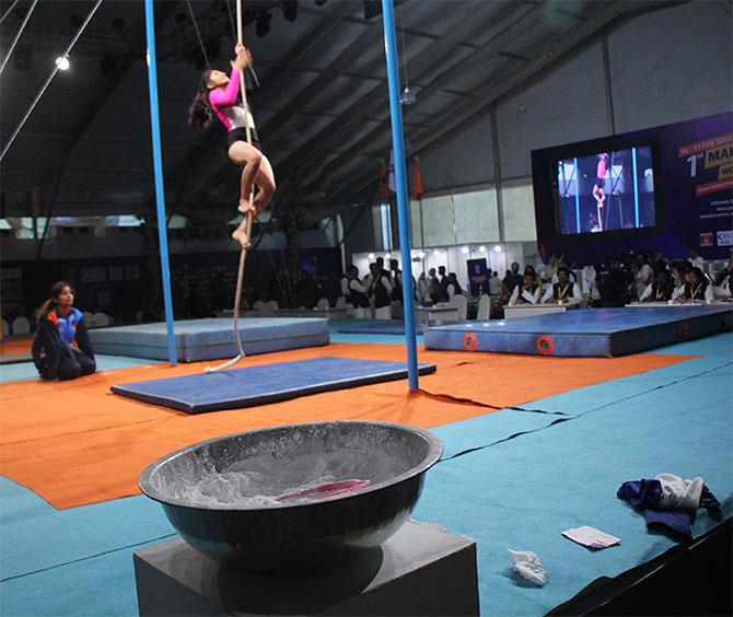 Mallakhamb World Championship 2019. Photograph: Hitesh Harsinghani