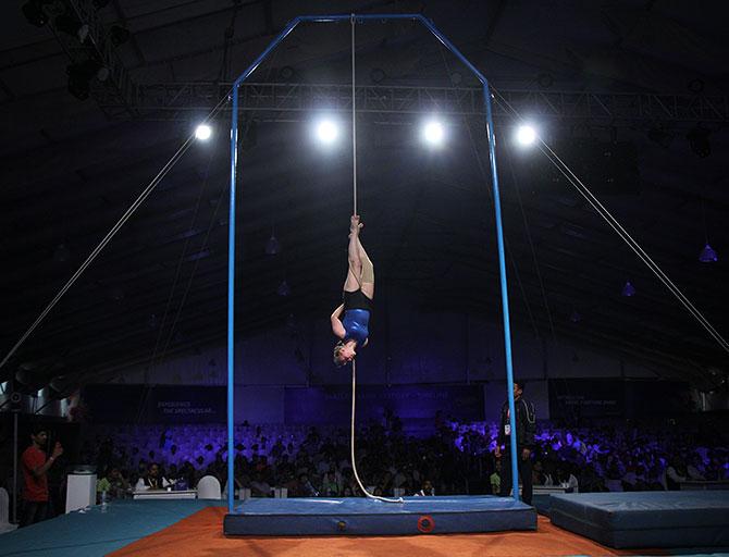 Mallakhamb World Championship 2019. Photograph: Hitesh Harsinghani