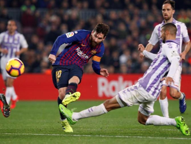 La Liga: Messi penalty helps under-par Barca beat Real Valladolid ...