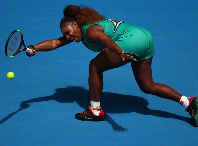 Serena juggles business, motherhood before beating Bouchard