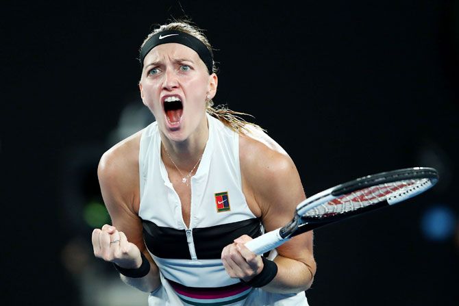 Kvitova missed the 2017 tournament while recovering from surgery on the stab wound to her racket hand she suffered during the attack -- the same hand that struck 30 winners to fell Collins in stifling heat at Rod Laver Arena.