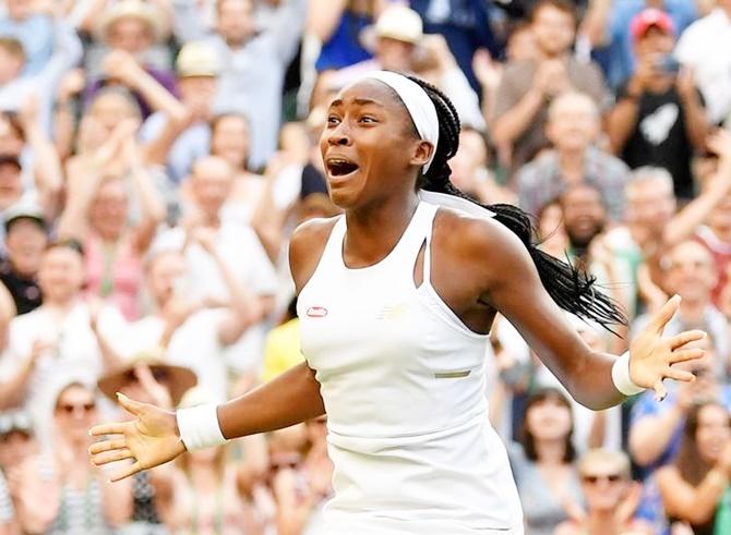 American Cori 'Coco' Gauff did well to reach the fourth round of the Wimbledon Championships