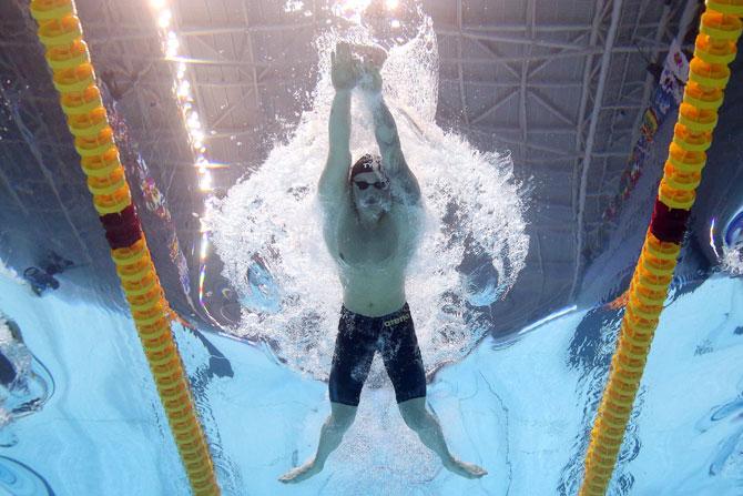 Australia's Ariarne Titmus competes in the Women's 400m Freestyle Final on Sunday