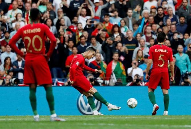 PICS: Ronaldo 'trick' Sends Portugal To Nations League Final - Rediff ...