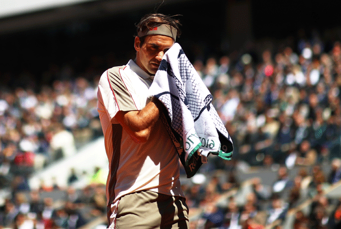 Roger Federer was made to sweat a bit by Rafael Nadal
