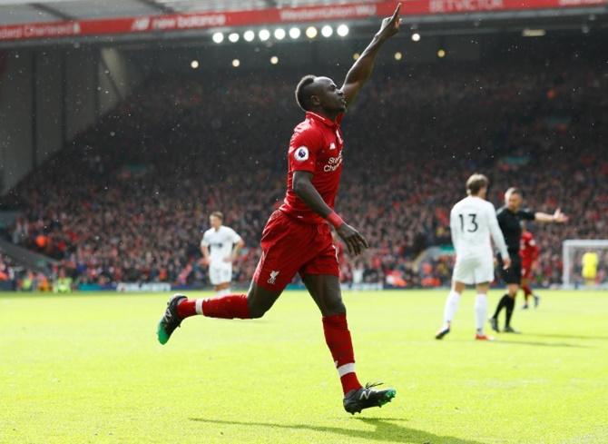 Liverpool FC - Roberto Firmino, Alisson Becker, Sadio Mané e