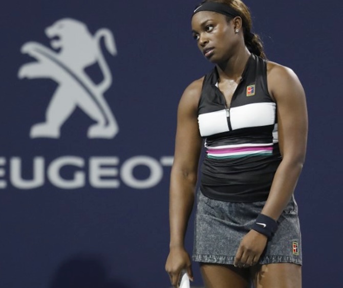 Sloane Stephens lost in the first round of the Washington Open