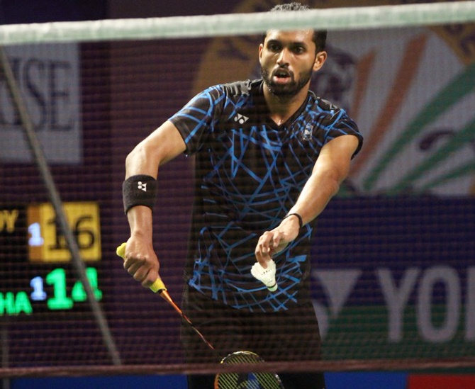 HS Prannoy briefly looked to dictate the pace in the rallies and narrowed the deficit to 14-16 with the help of some good strokes.
