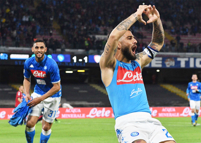 Lorenzo Insigne scored late to help Napoli to a narrow 2-1 win over Cagliari to go second in Serie A