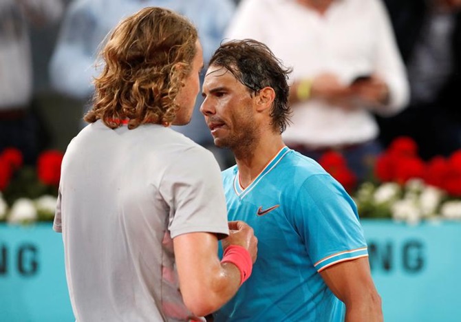 Rafael Nadal and Stefanos Tsitsipas