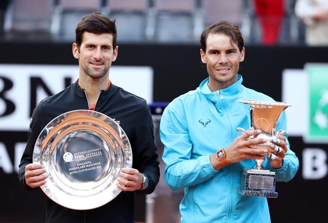 Rafael Nadal and Novak Djokovic