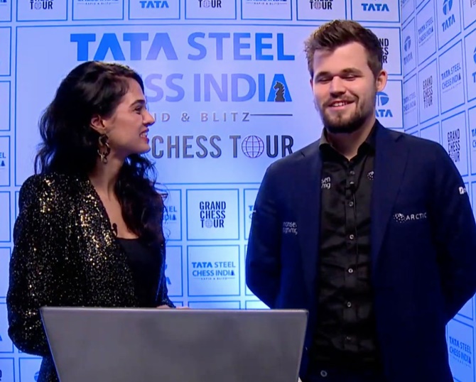 Tata Steel Chess: Gujrathi in joint lead with Carlsen - Rediff.com