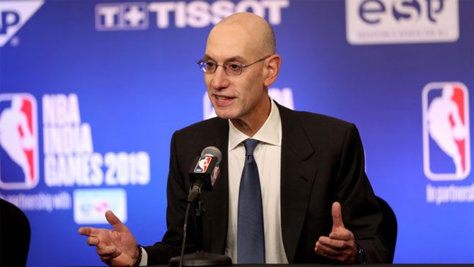 NBA commissioner Adam Silver does not see any games starting right away
