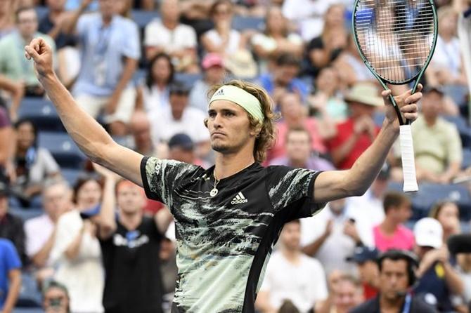 Alexander Zverev victory over Aljaz Bedene in the third round of the US Open.