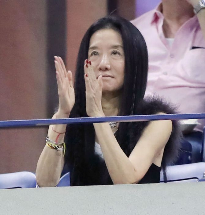 American fashion designer, Vera Wang was watching as Serena Williams thrashed Qiang Wang in the quarter-final