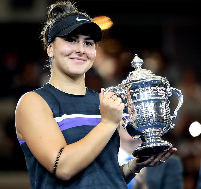 Bianca Andreescu, at the end of 2018 was ranked 178th but finished this season at number five