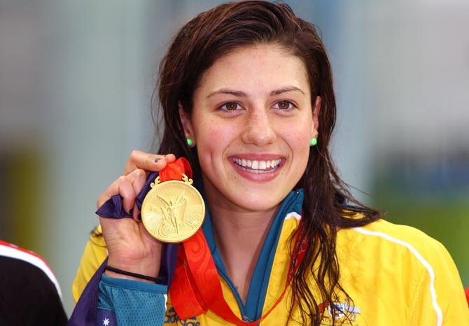 Stephanie Rice won three gold medals at the 2008 Beijing Olympics in the 400m, 200m individual medleys and 4x200m freestyle relay. Photograph: Adam Pretty/Getty Images