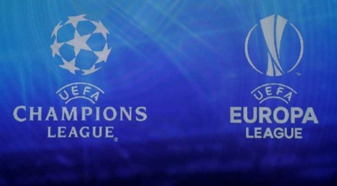 UEFA Champions League and Europa League logos