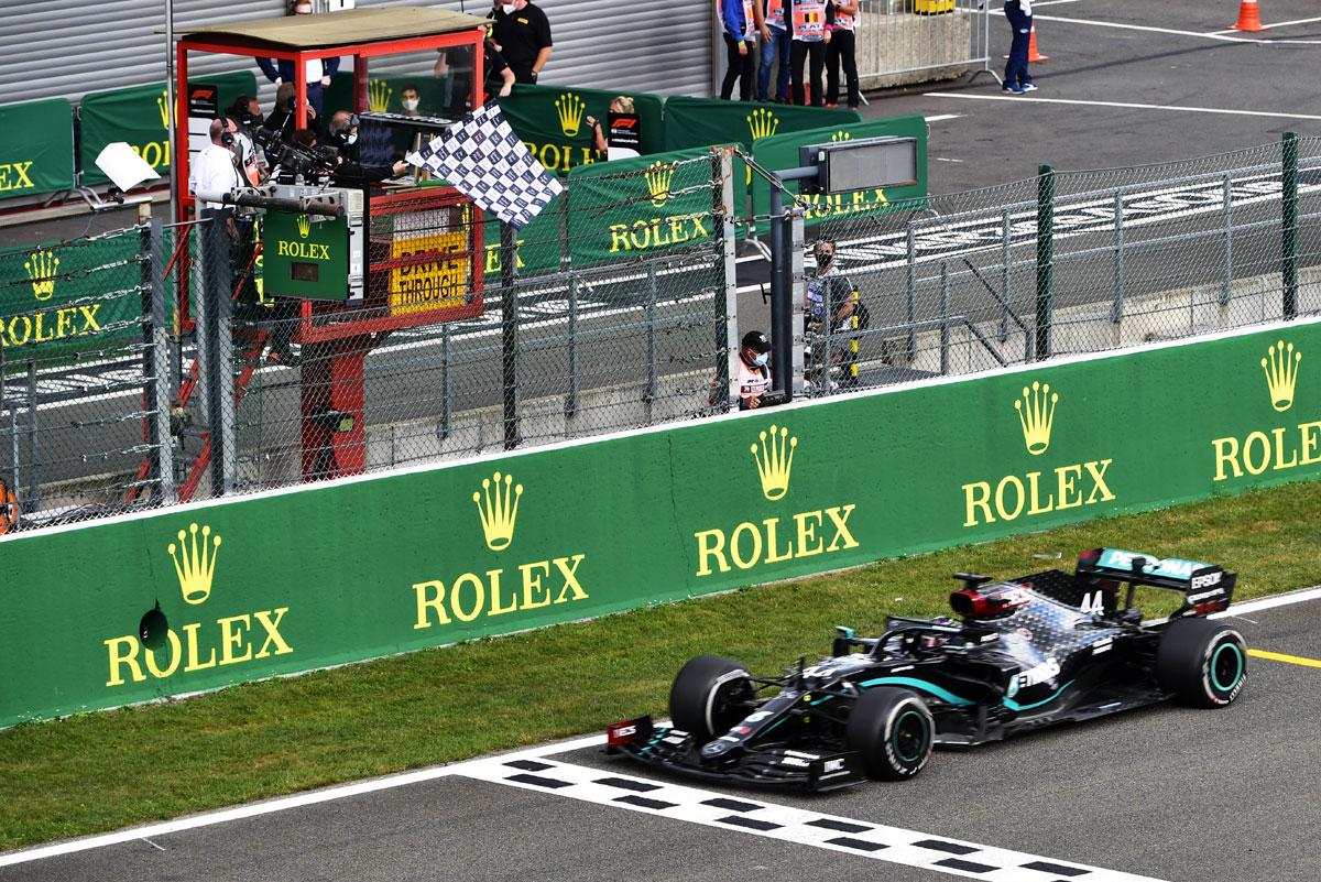 PHOTOS: Dominant Hamilton Cruises To Belgian GP Win - Rediff Sports